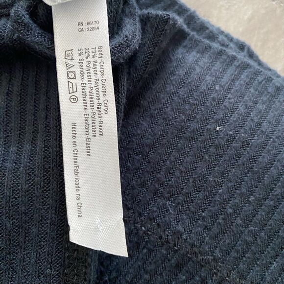 Intimately Free People Cardigan Size XS Ribbed Slouchy Oversized Black Sweater - Picture 9 of 16